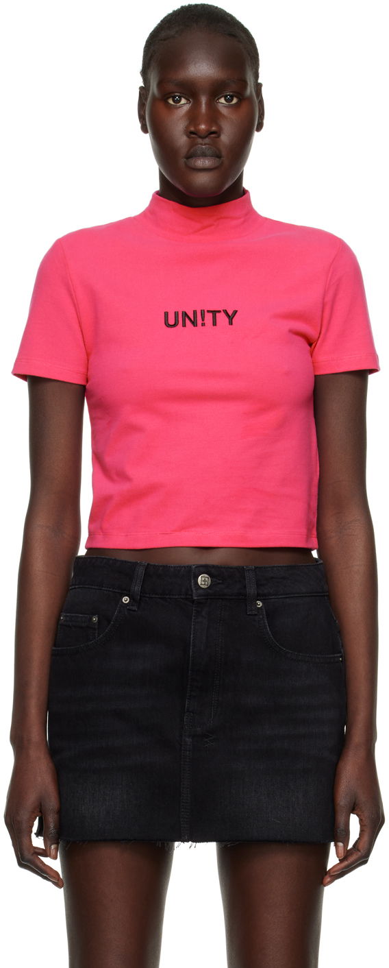 Съкратен топ Ksubi 'Unity' Crop T-Shirt Розово | WPS23TE016, 0