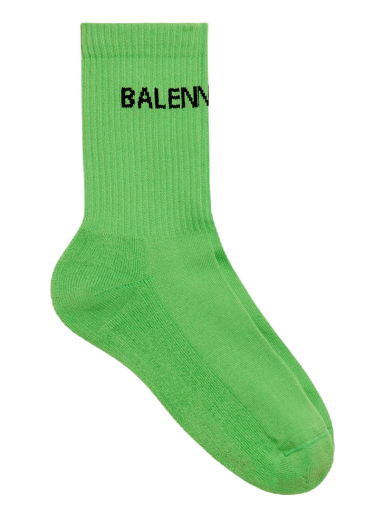 Чорапи Balenciaga Logo Socks Зелено | 585526479B03760