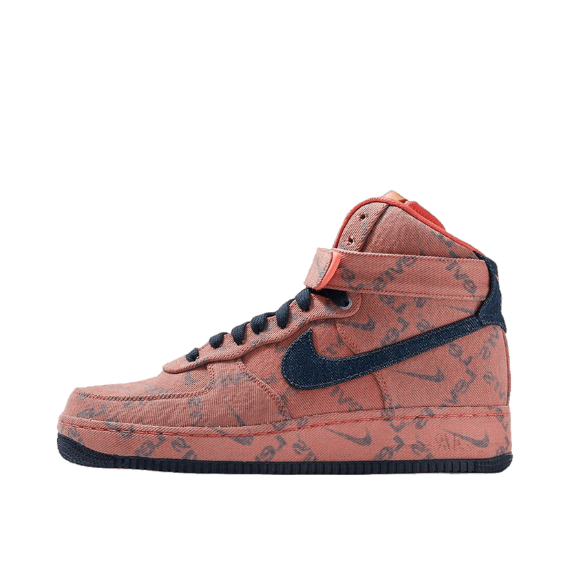 Кецове и обувки Nike Air Force 1 High Levi's Exclusive Denim Розово | CV0672-844