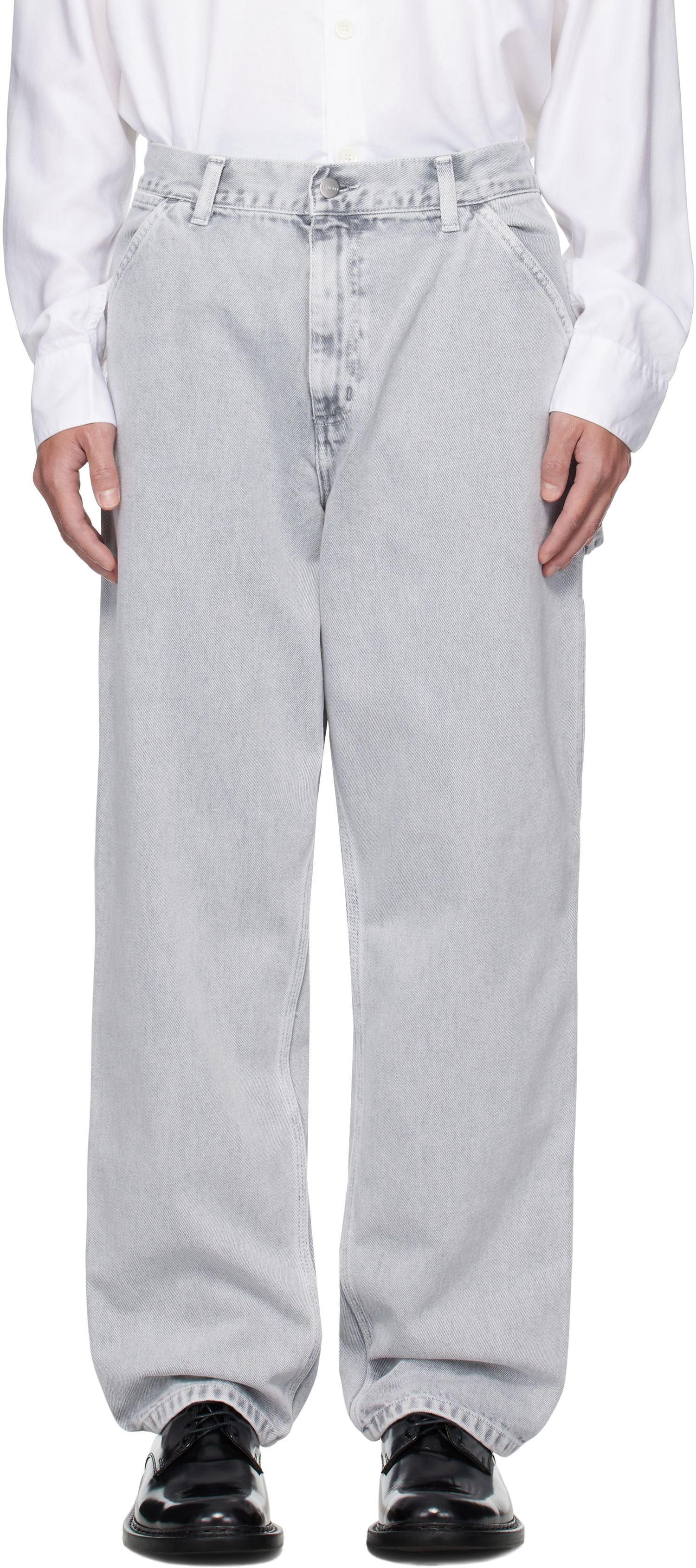 Дънки Carhartt WIP Carhartt WIP Single Knee Jeans Сиво | I035826, 0