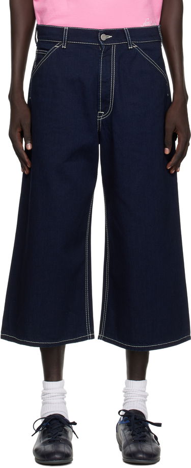 Къси панталони Acne Studios Acne Studios Embroidered Denim Shorts Тъмно синьо | CE0072-, 0