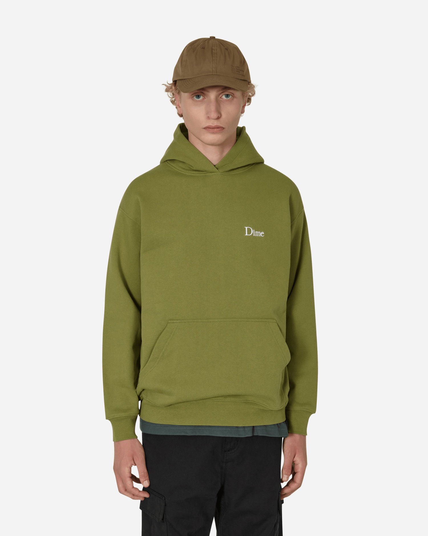 Суитчър Dime Classic Small Logo Hooded Sweatshirt Зелено | DIMEF11CAR CAR, 0