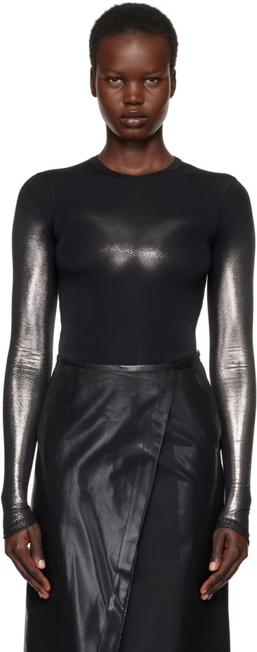 боди Diesel Long Sleeve Metallic T-Shirt Черно | A15251 0WFBW, 0
