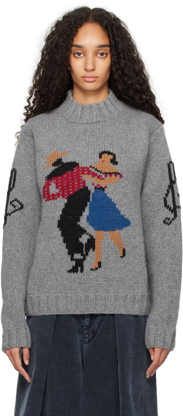 Пуловер YMC YMC Bluto Knit Sweater Сиво | Q8XAW, 0