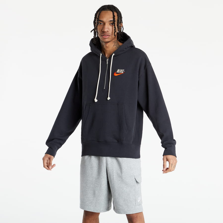 Суитчър Nike Sportswear French Terry Pullover Hoodie Черно | DM5279-045, 0