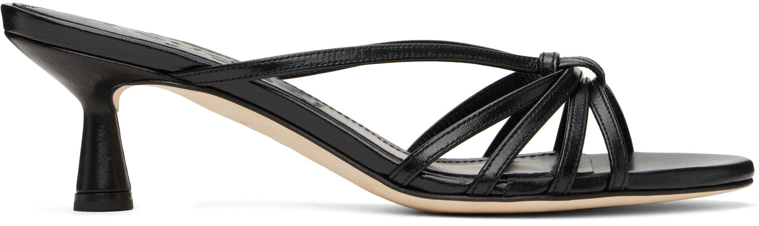 Облекло Aeyde Aeyde Abby Leather Mules Черно | A11-HS-PRAR55ST141-SS25-800-007, 0