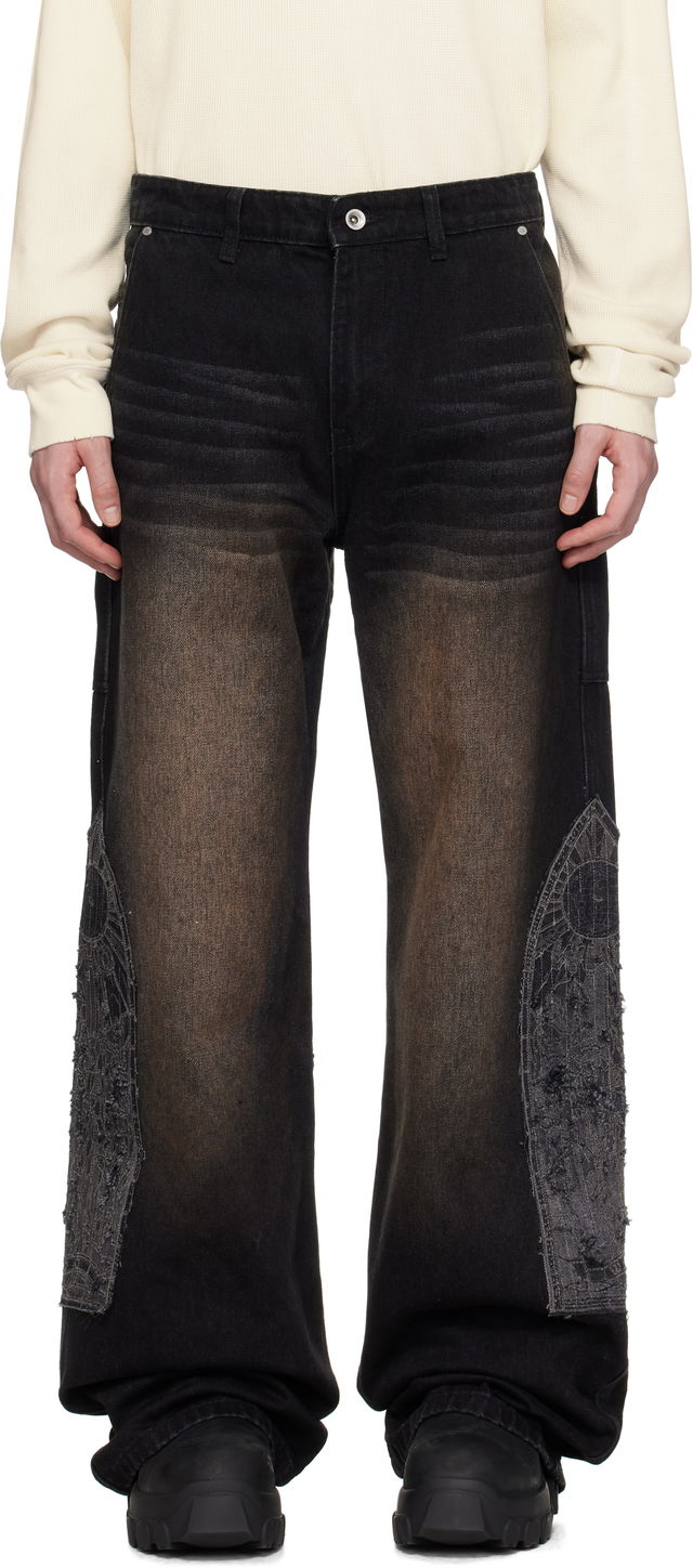 Who Decides War Mocha Patched Jeans