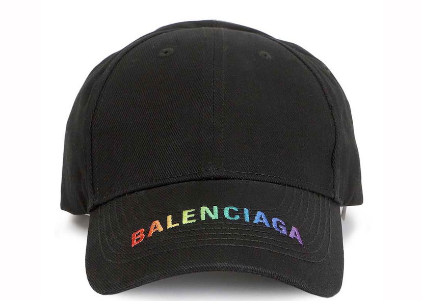 Шапка с козирка Balenciaga Logo Embroidered Cap Black/Multi Черно | 564206 410b7 1000