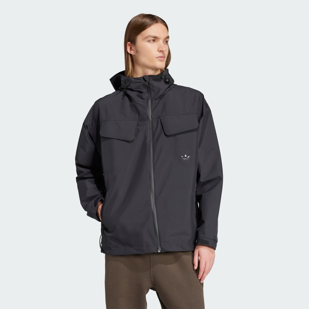 Яке adidas Performance Premium Essentials Water-Repellent Jacket Черно | JD2110, 0