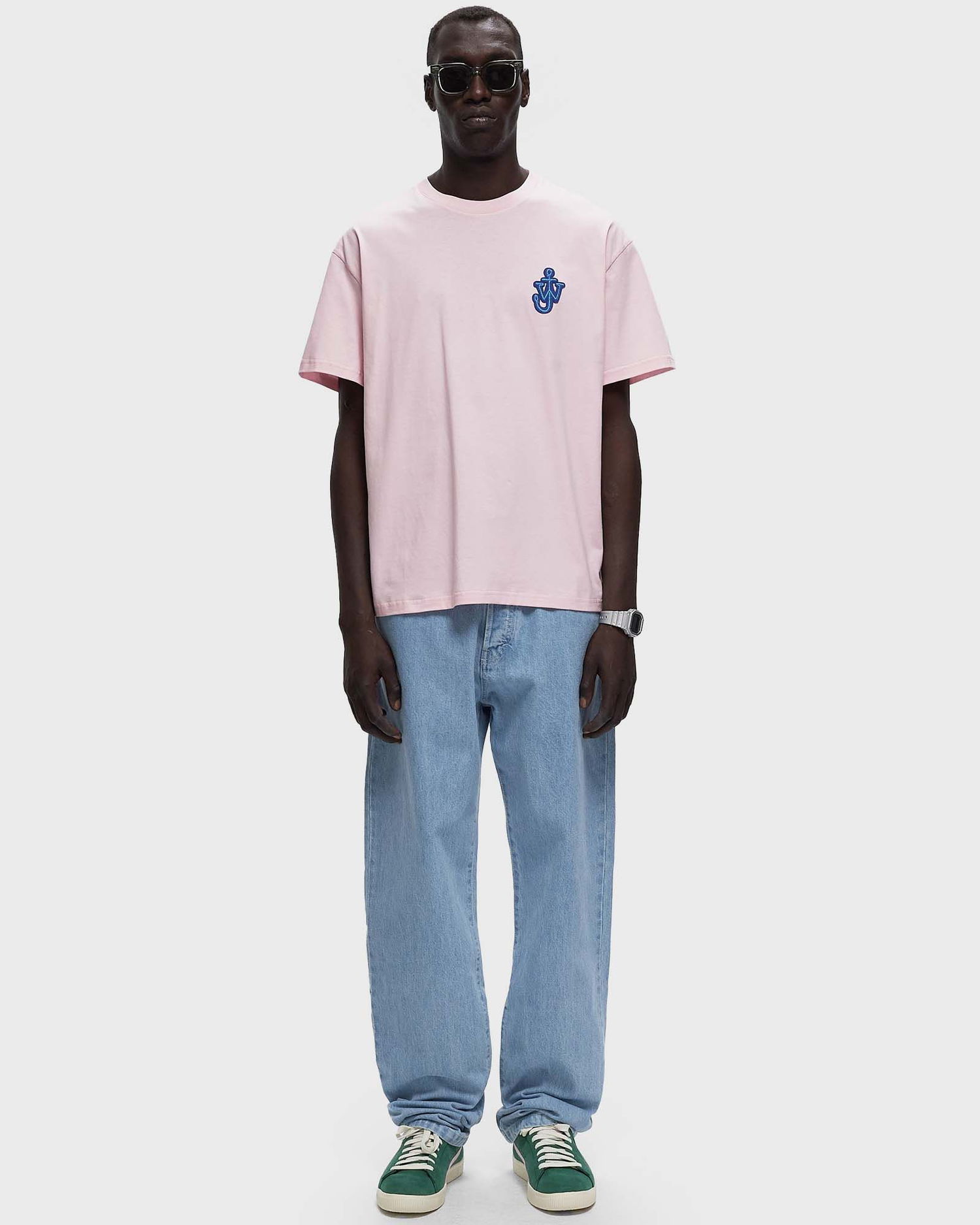 Тениска JW Anderson ANCHOR PATCH TEE Розово | JT0061-PG0772-324, 1