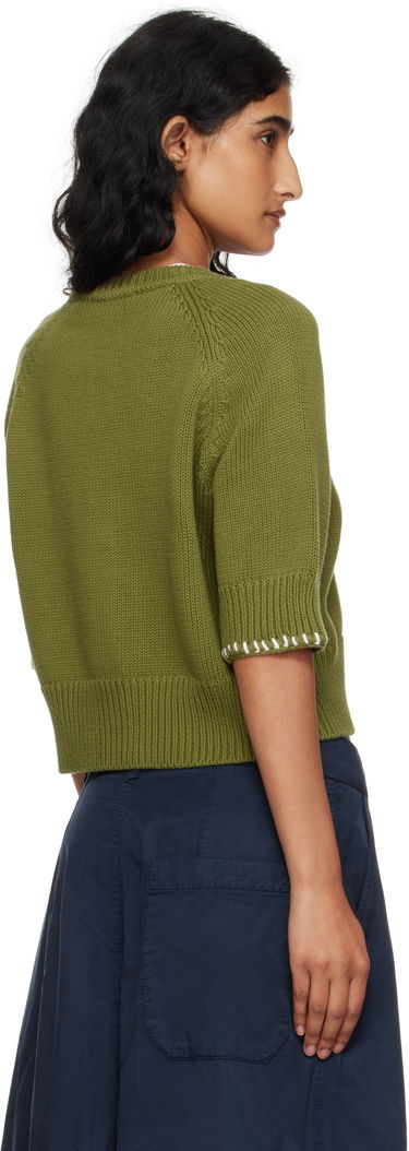 Пуловер YMC YMC Kwai Knit Cardigan Зелено | Q8YMA, 2