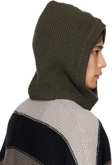 Шапка Rick Owens Rick Owens Concordians Cashmere Knit Hood Зелено | RU02E1481 WSBR, 2