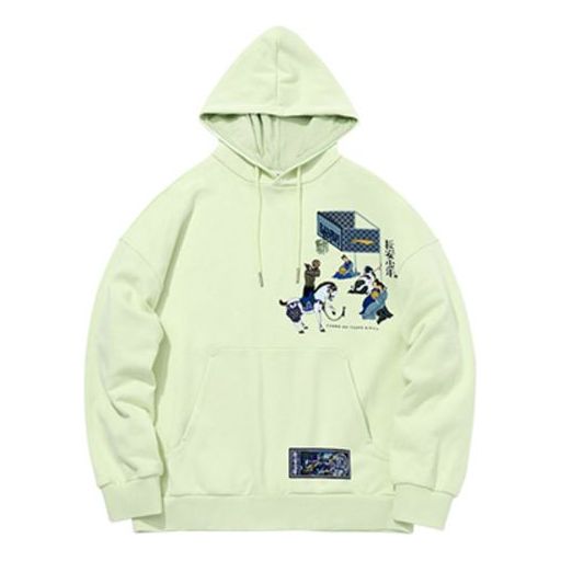 Суитчър Li-Ning BadFive Pullover Hoodie Зелено | AWDQB45-2