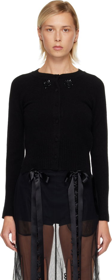 Пуловер Simone Rocha Simone Rocha Embellished Cashmere Cardigan Черно | COMK3B 0667, 0