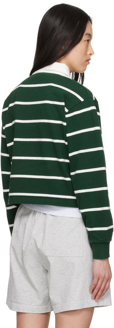 Поло тениска Sporty & Rich Sporty & Rich Serif Logo Rugby Polo Зелено | ST008606300GR51, 2