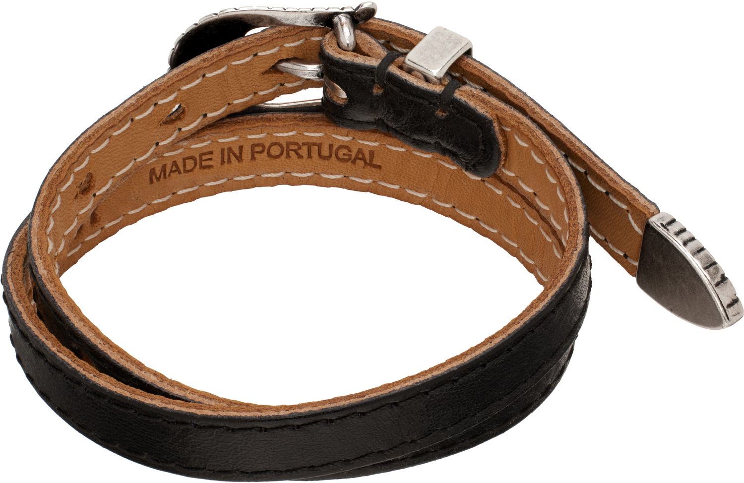 Гривна OUR LEGACY Cowboy Wrap Around Bracelet Черно | A4248CDB, 1