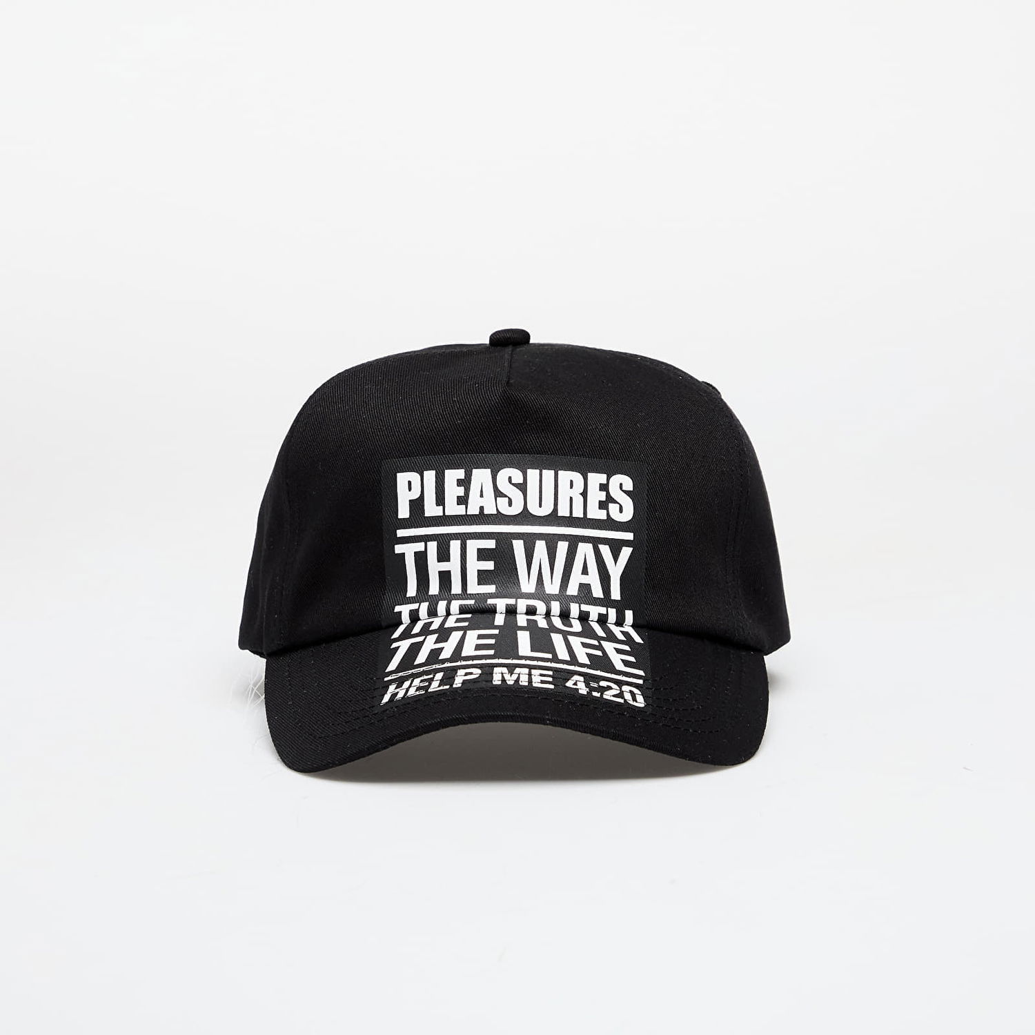 Шапка с козирка Pleasures PLEASURES Proverb Baseball Cap Черно | P25SU069 BLACK, 0
