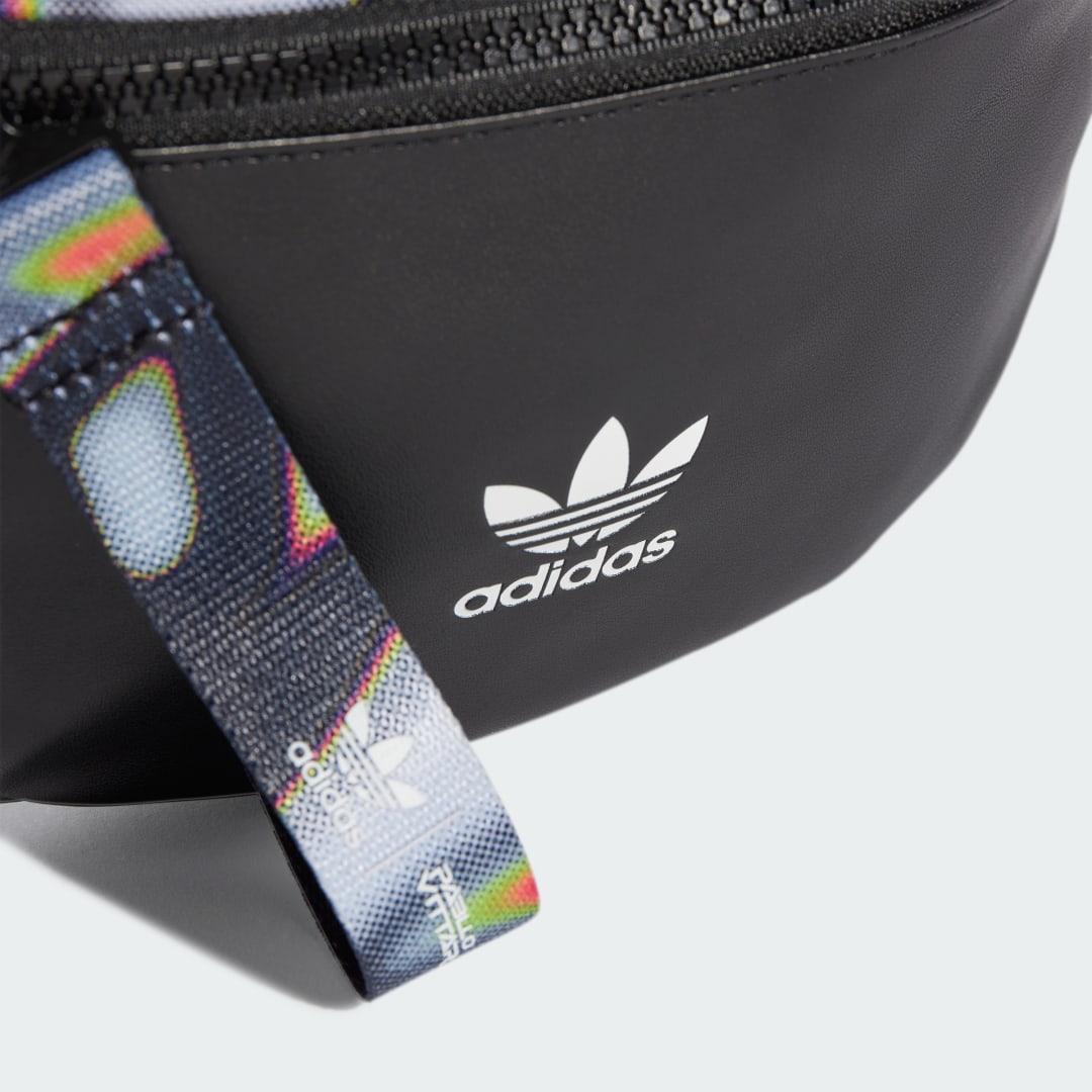 Чанта за кръста adidas Performance Black Waist Bag With Printed Strap Черно | IY4099, 1