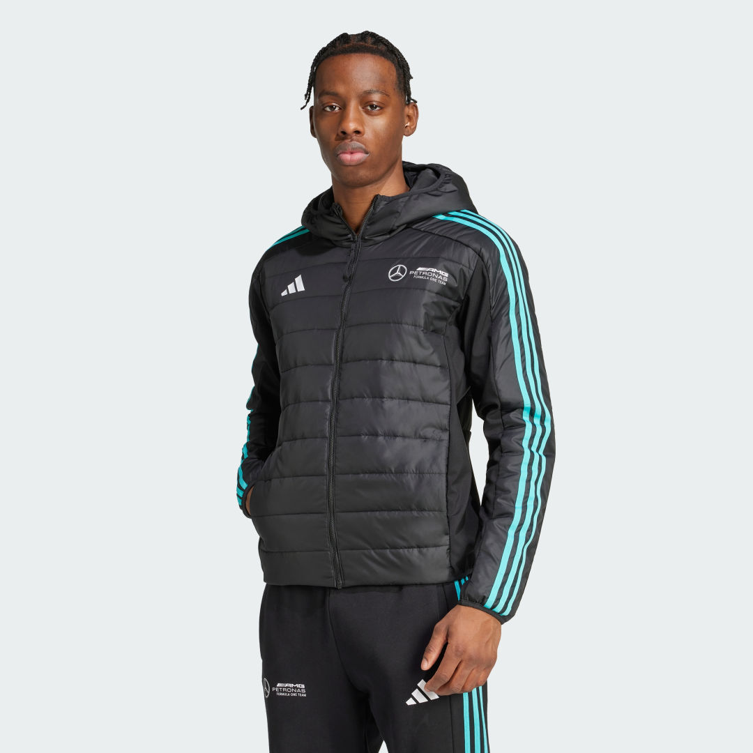 Пухо яке adidas Performance Mercedes-AMG Petronas Formula One Team DNA Puffer Jacket Черно | JV5433, 0
