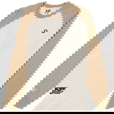 Тениска AAPE by A Bathing Ape AAPE Now Long Sleeve T-Shirt Бежово | AAPLTM1019XXL-BGD, 0