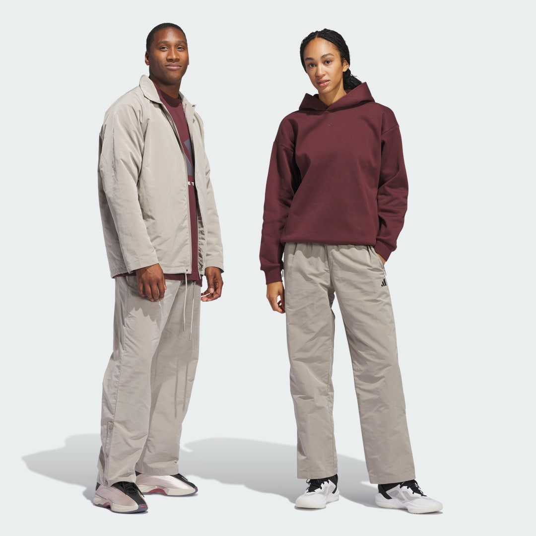 Суитчър adidas Performance Basketball Woven Pants Бургунди | JC7838, 0