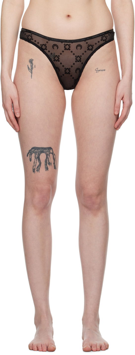 гащички Marine Serre Flocked Briefs Черно | WUW052, 0