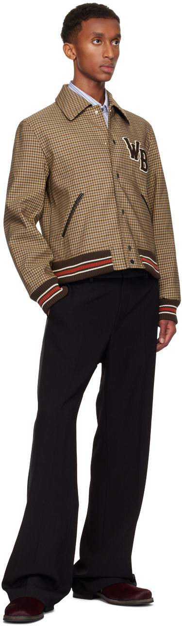 Яке бомбър Wales Bonner Wales Bonner Homecoming Varsity Bomber Jacket Кафяво | UA24JA10-CO03-8890, 3