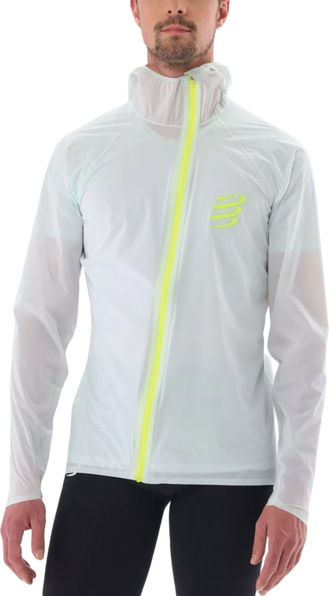 Ветровка Compressport Waterproof 10/10 Jacket Бяло | am00009b5104