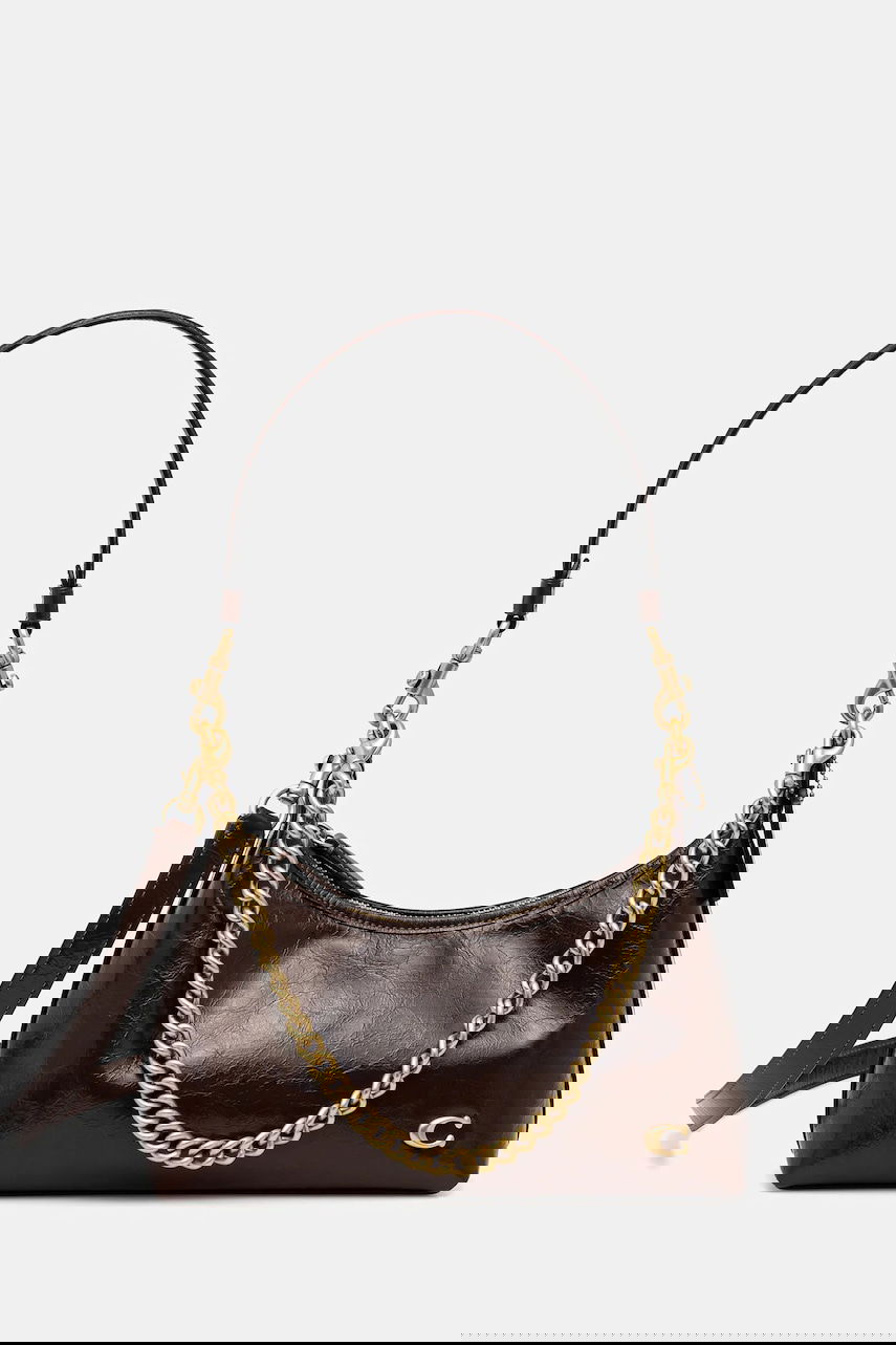 Дамска чанта Coach Leather Handbag Juliet Кафяво | CAD75, 0