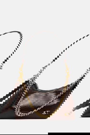 Дамска чанта Coach Leather Handbag Juliet Кафяво | CAD75, 0