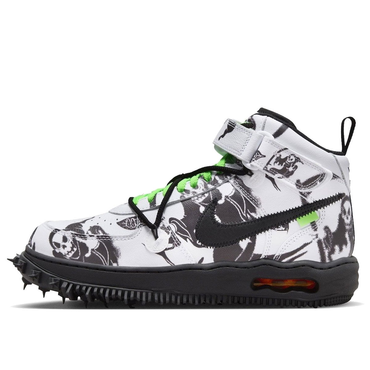 Кецове и обувки Nike Air Force 1 Mid SP Off-White Grim Reaper Бяло | DR0500-102, 1