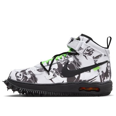 Кецове и обувки Nike Air Force 1 Mid SP Off-White Grim Reaper Бяло | DR0500-102, 1