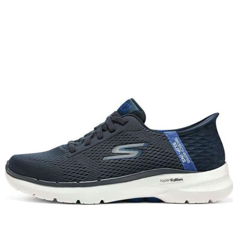 Кецове и обувки Skechers Go Walk 6-Free Hand Синьо | 216279-NVBL