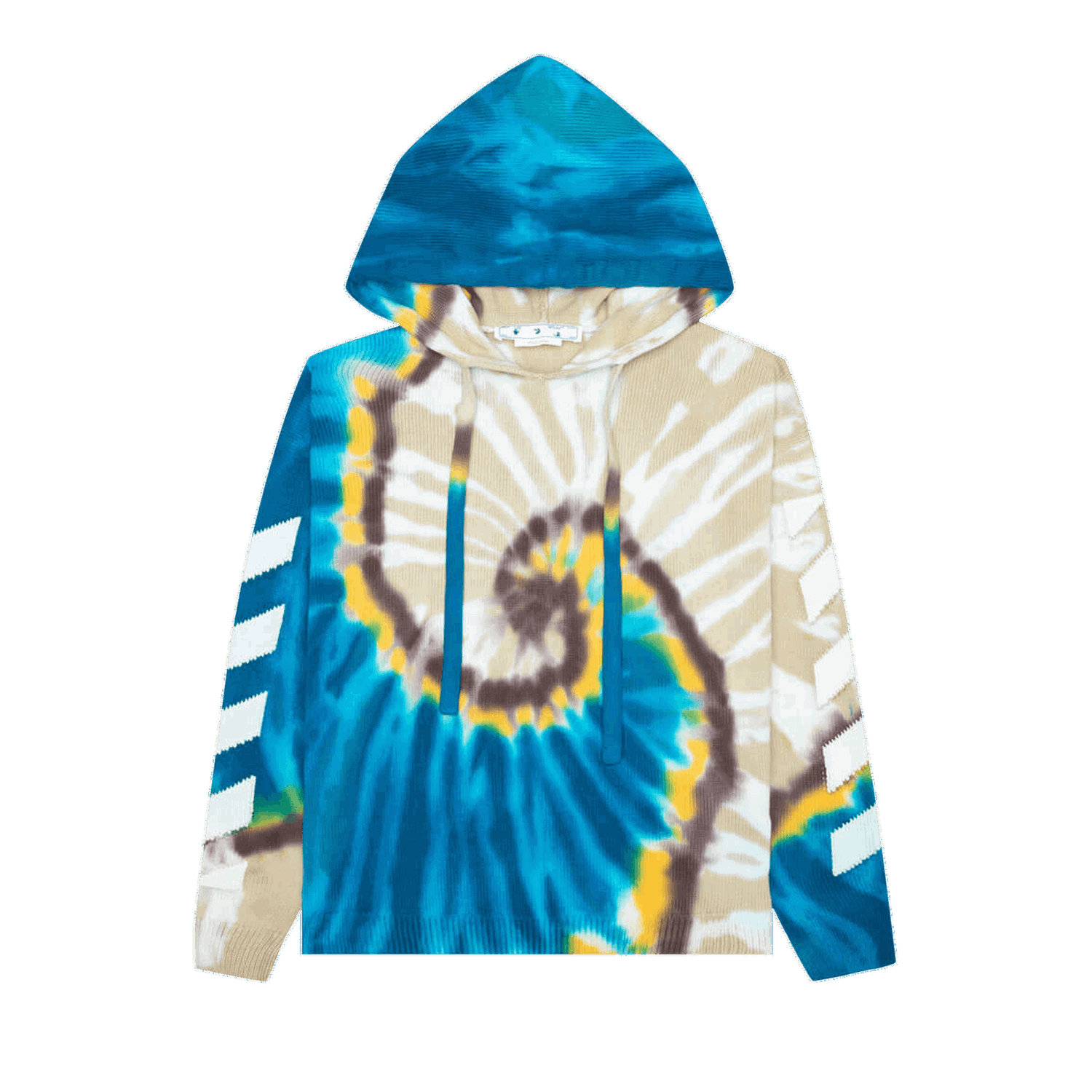 Суитчър Off-White Diag Tie Dye Knit Hoodie Многоцветен | OMHA148S22KNI0016101, 0