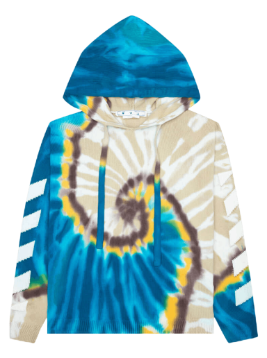 Diag Tie Dye Knit Hoodie