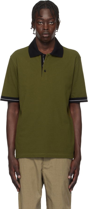 Поло тениска FERRAGAMO Salvatore Ferragamo Color Block Polo Зелено | 781016, 0