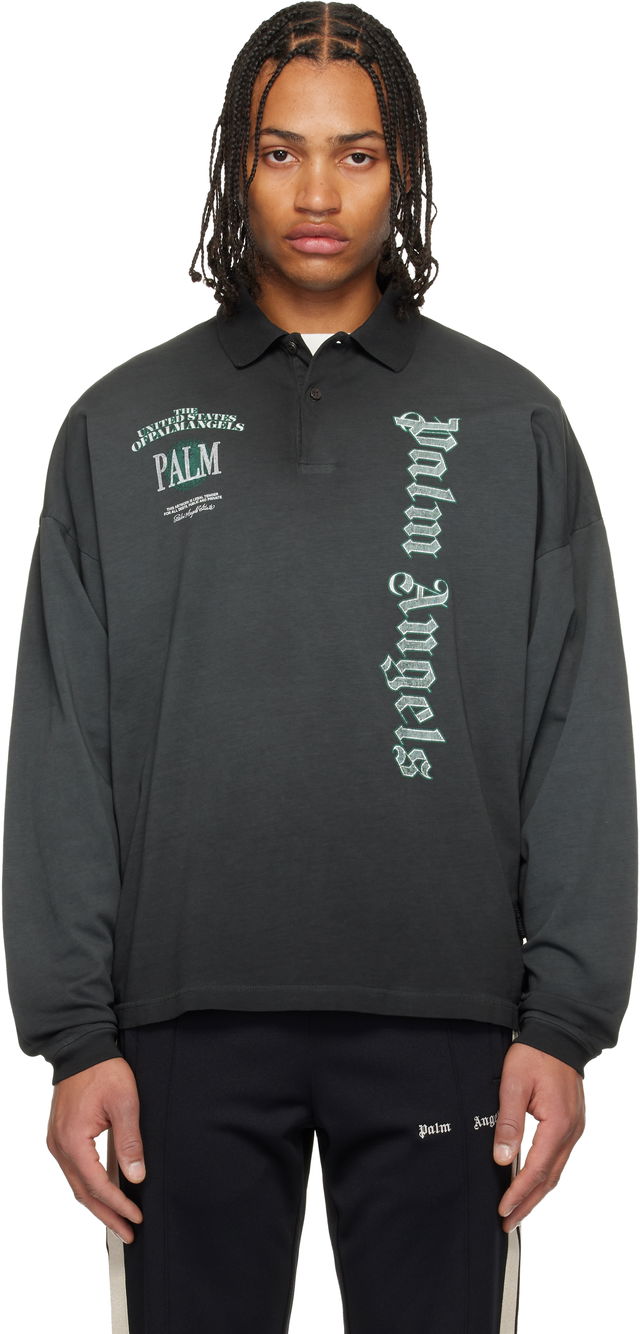 Dollar Logo Long Sleeve Polo