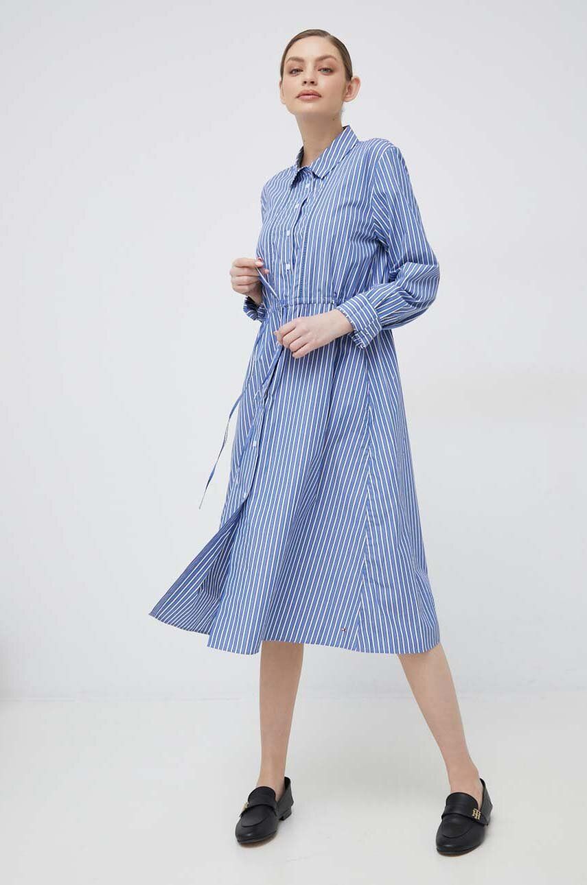 Pокля Tommy Hilfiger Dress Синьо | WW0WW37955.PPYX, 0