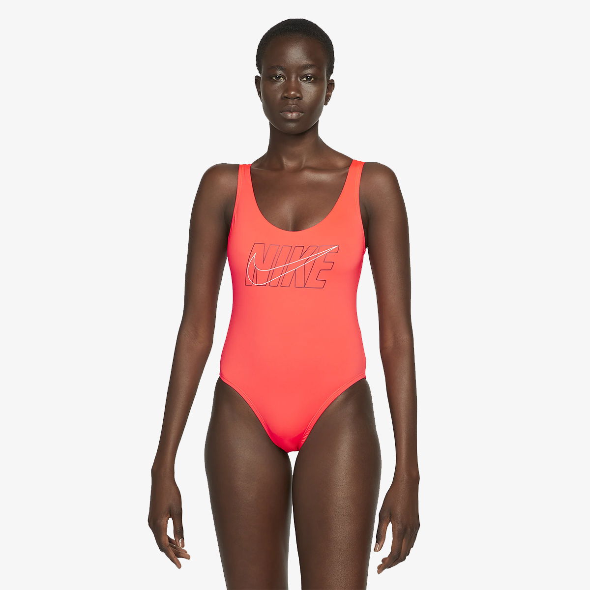 Бански Nike One Piece Swimsuit With U-Back Червено | NESSC250-631, 0