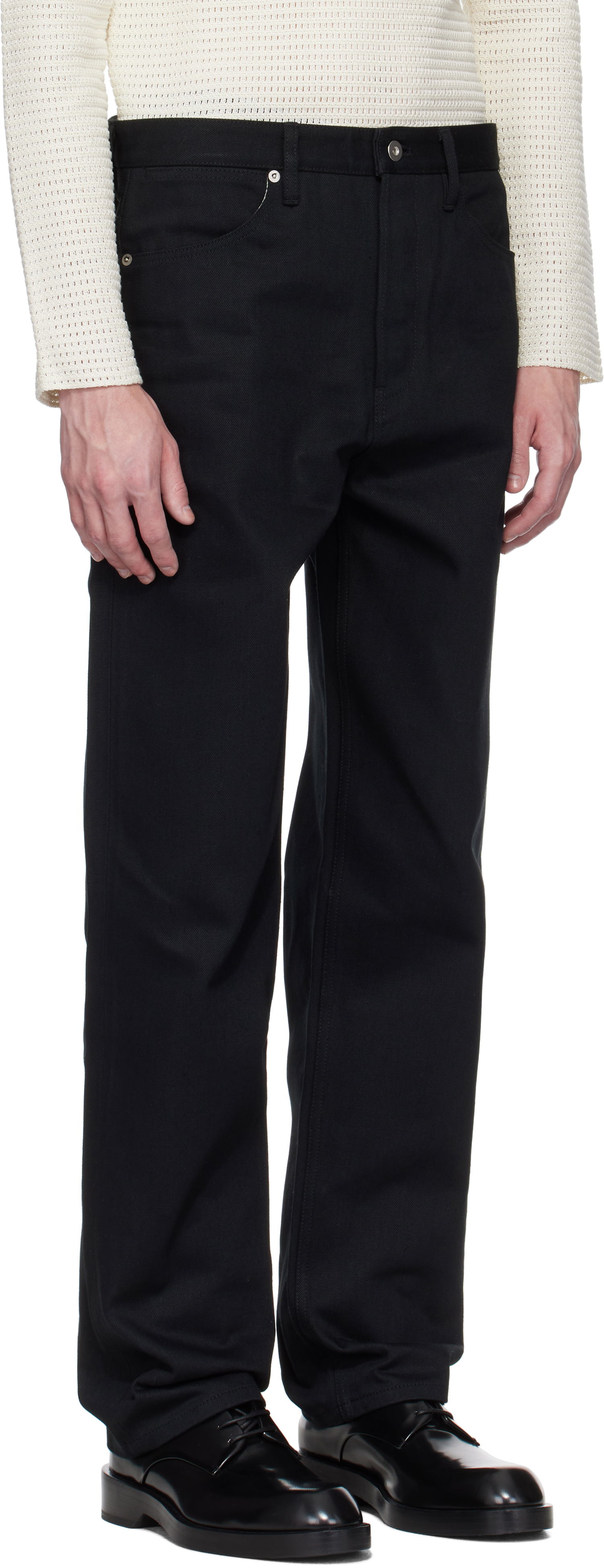 Дънки Jil Sander Jil Sander Regular Fit Jeans Черно | J23KA0101_J45288, 1