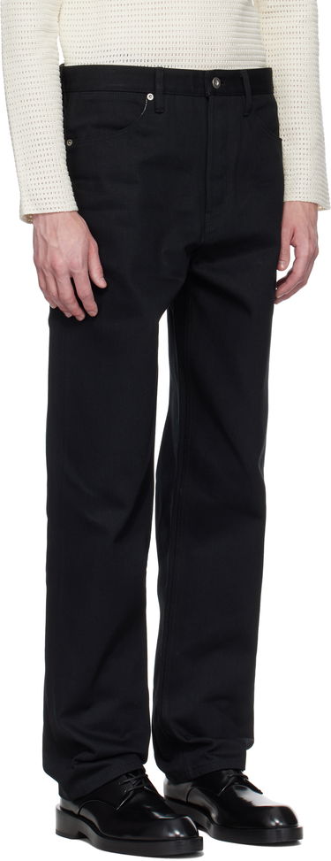 Дънки Jil Sander Jil Sander Regular Fit Jeans Черно | J23KA0101_J45288, 1