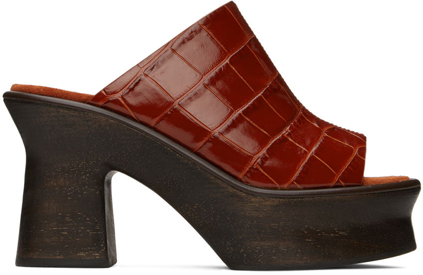 Облекло FERRAGAMO Ferragamo Red Samanta Sandals Кафяво | 01E077 758219, 0