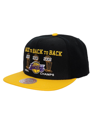 Шапка с козирка Mitchell & Ness NBA Los Angeles Lakers Champs Snapback Черно | HHSS4196-LALYYPPPBKGD