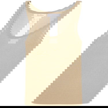 Потник Max Mara Bastia Scoop Neck Vest Top, Size Large Бежово | 2411361043600-012, 1