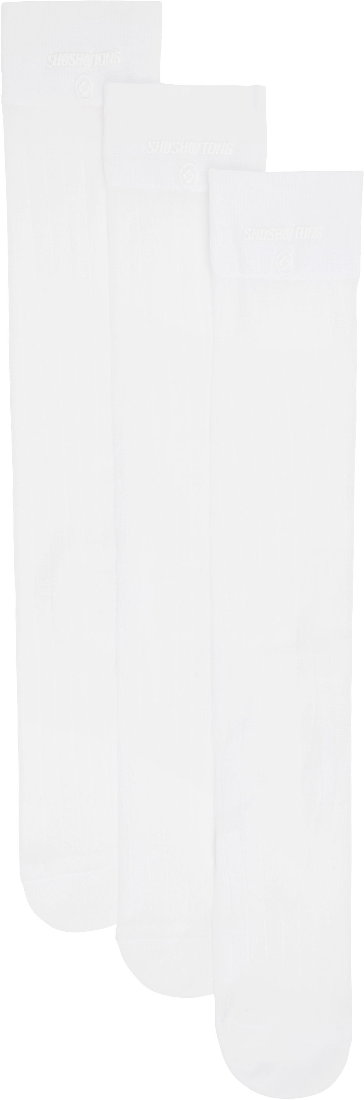 Чорапи SHUSHU/TONG SHUSHU/TONG Three-Pack Knitted Mid-Calf Socks Бяло | FSDEAC01 RST100, 0