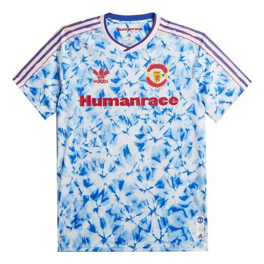 Фланелка adidas Originals Human Race Manchester United Fan Edition Quick Dry Soccer Jersey Синьо | GJ9084, 0