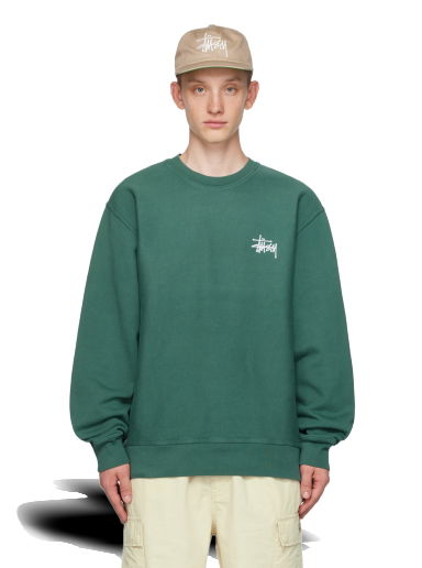 Суитчър Stüssy Pigment-Dyed Sweatshirt Зелено | 1914879