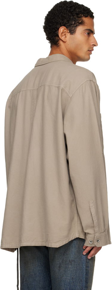 Риза Rick Owens DRKSHDW Concordians Jumbo Button-Up Shirt Бежово | DU02E7299 CFL, 2