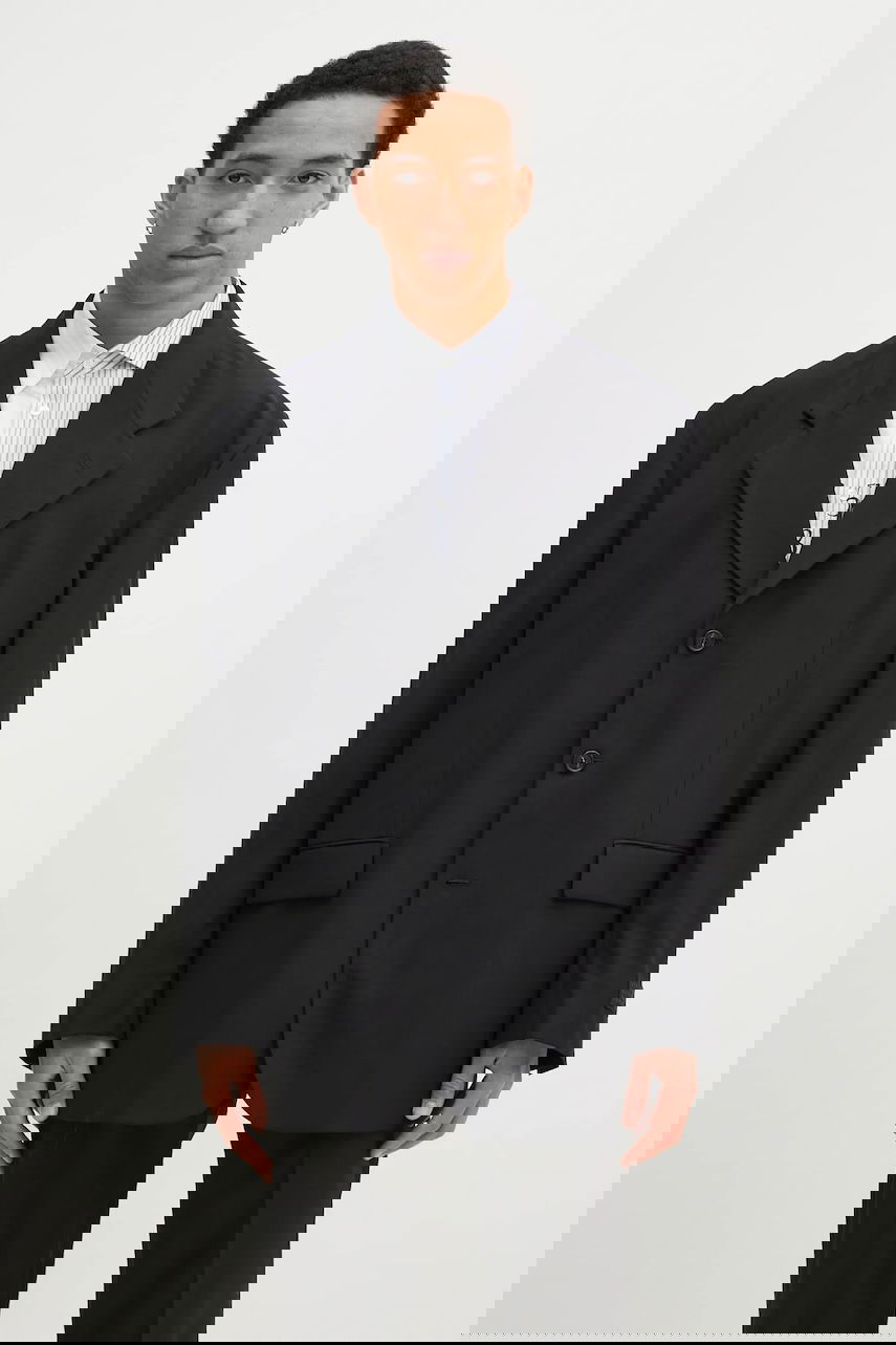 Яке Maison Margiela MM6 Maison Margiela Oversized Wool Blazer Черно | SH0BN0011, 0