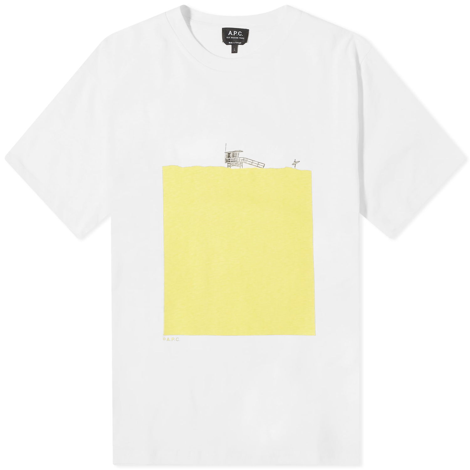 Тениска A.P.C. Crush T-Shirt Жълто | COGCK-H26363-DAA, 0